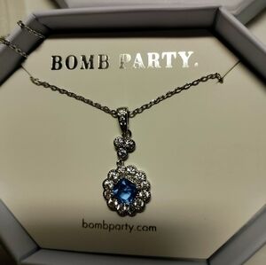 Sapphire Necklace Blue Ring Bomb Party